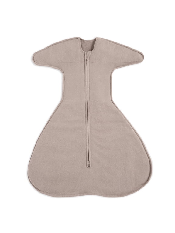 SleepSack SwaddleStretch, Arms Up or Extended Arms, Newborn Baby Swaddle, 0 – 3 months, 0.5 TOG, Mushroom