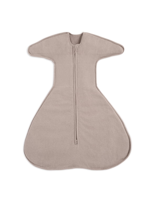 SleepSack SwaddleStretch, Arms Up or Extended Arms, Newborn Baby Swaddle, 0 3 months, 0.5 TOG, Mushroom