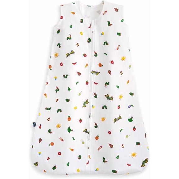 HALO Cotton Transition Baby Sleep Sack, Hungry Caterpillar Feast, Tog 0.5, Large