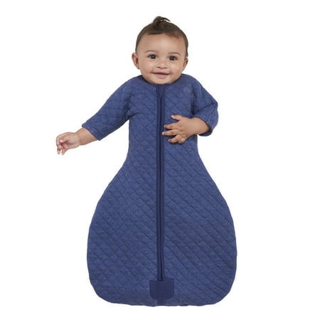 HALO® Sleepsack® Easy Transition, 100% Cotton, Navy Heather, Boys, Small, 3-6 Months