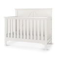 thumbnail image 1 of HALO Woodland 4-in-1 Convertible Crib, Shiplap Panel Design, 3 Mattress Heights, Brushed Cotton, 1 of 7