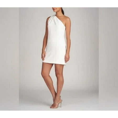 HALSTON Gracie One Shoulder Mini Dress