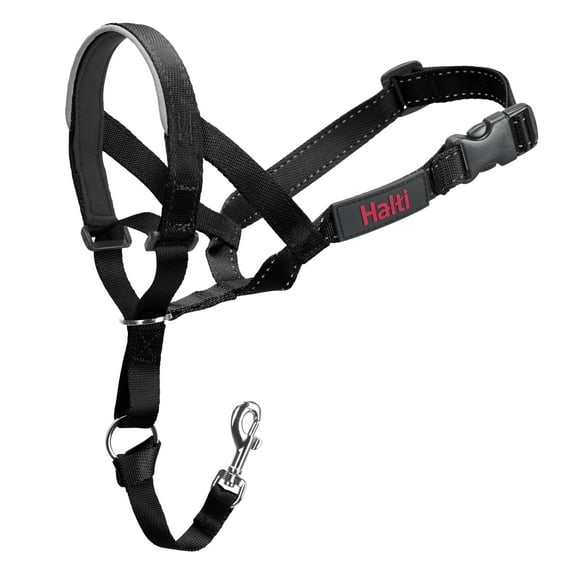 HALTI Nylon Dog Headcollar, Black, Size 0