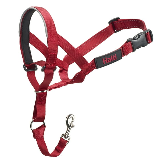 HALTI Nylon Dog Headcollar, Red, Size 1