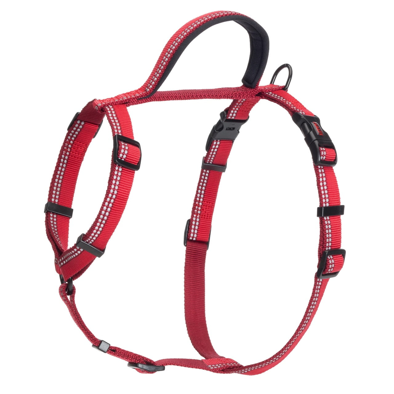 HALTI Nylon Dog Walking Harness, Large, Red (Chest 26" - 30")