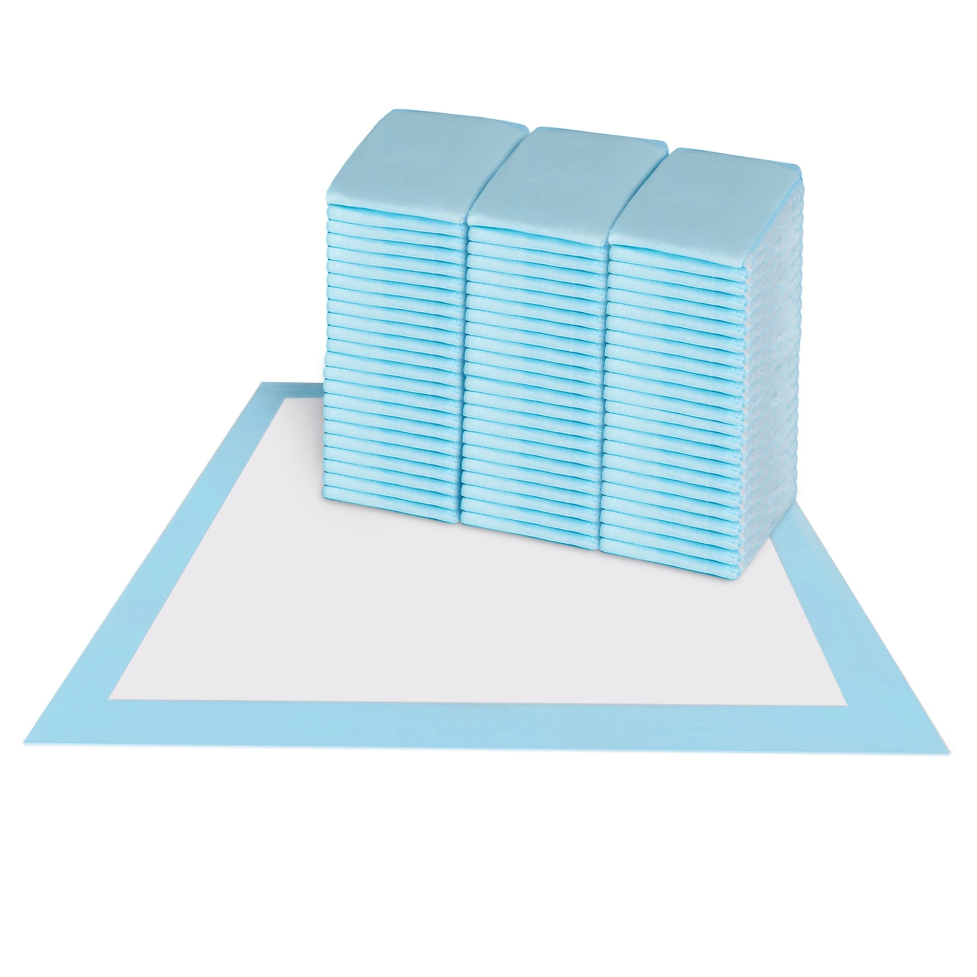 HALYARD Premium Disposable Underpads, 23 X 24 Inches Chux Pads - Light Blue, Pack of 50 - Incontinence Bed Pads for Adults with Airlaid Core for Moisture and Odor Control