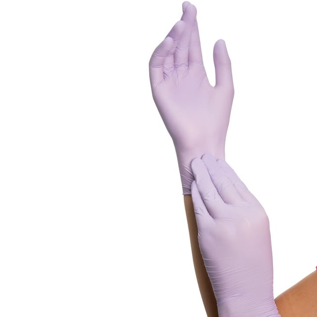 HALYARD LAVENDER NITRILE Exam Gloves, PowderFree, NonSterile, 3.1 mil
