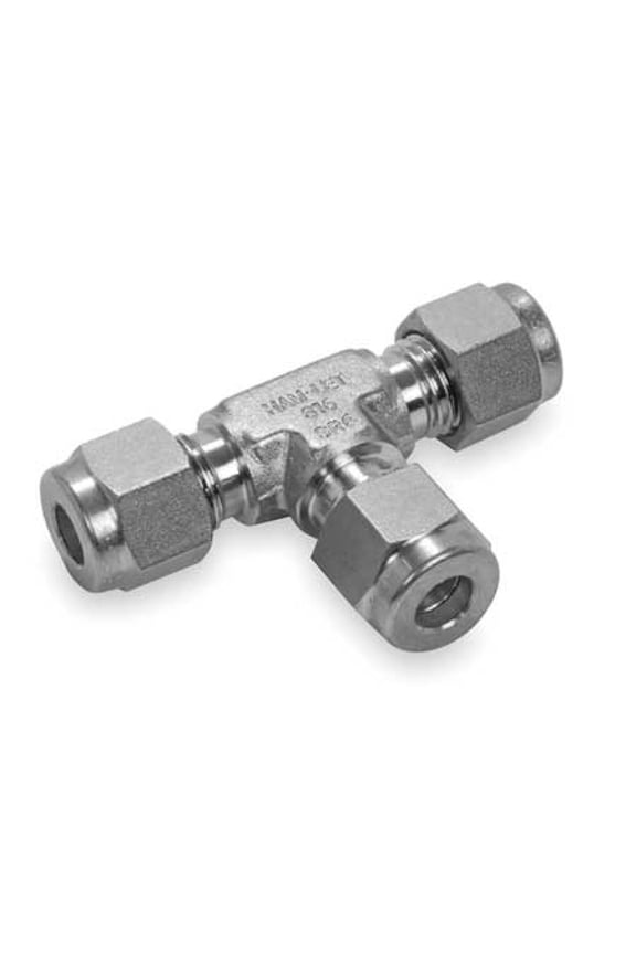 764L-SS-4MM 5/32" LET-LOK 316 SS Union Tee