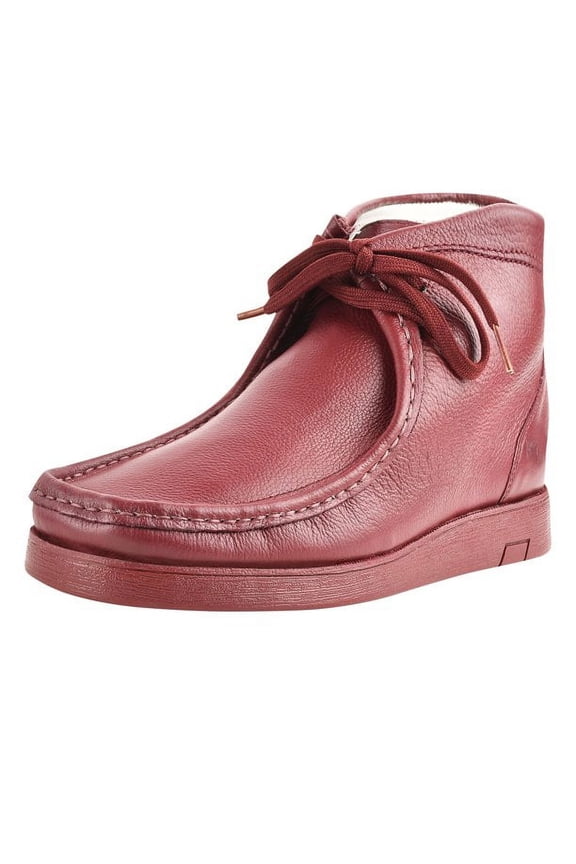 Men's Genuine Leather High Top Moc Toe Desert Chukka Male Casual Boots