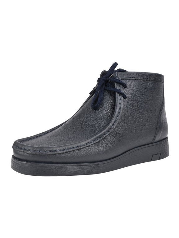 Men's Genuine Leather High Top Moc Toe Desert Chukka Male Casual Boots