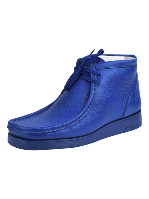 Men's Genuine Leather High Top Moc Toe Desert Chukka Male Casual Boots
