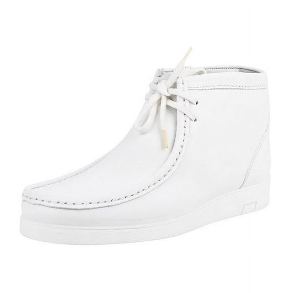 HAMARA JOE Men's Genuine Leather High Top Moc Toe Desert Chukka Male Casual Boots