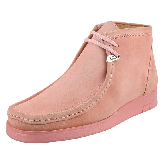 HAMARA JOE Mens Waterproof Suede Leather High Top Casual shoes Moc Toe Chukka Boots