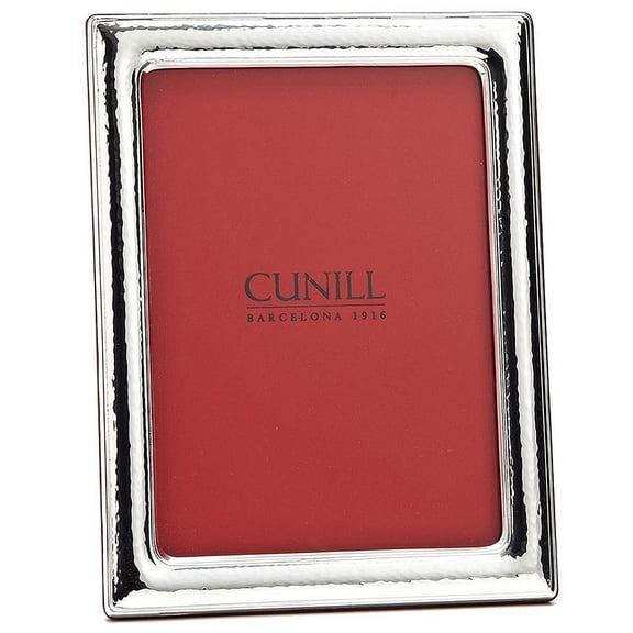 HAMMERED Fine  925 Sterling Silver 5x7 frame by Cunill - 5x7