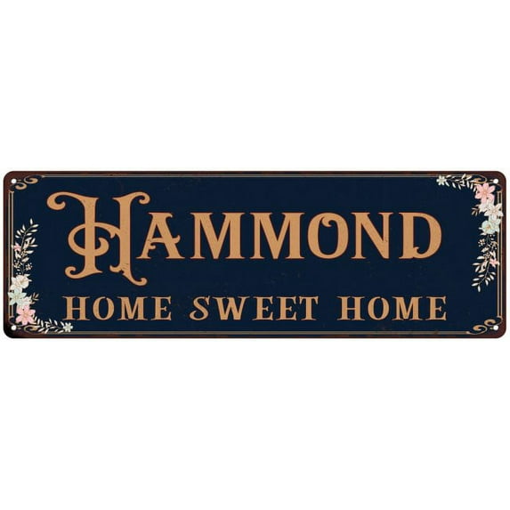 HAMMOND Home Sweet Home Victorian Look 6x18 Metal Sign 106180046711