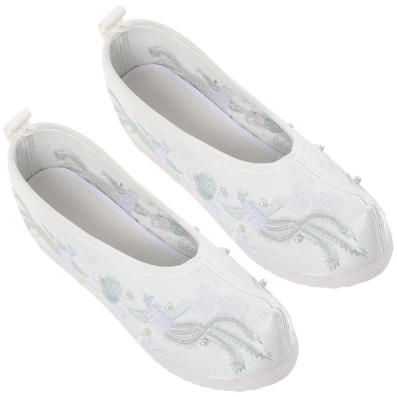 HAMPPLIES 1 Pair Embroidery Shoes for Women Comfortable and Durable for Weddings