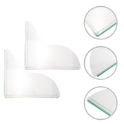 HAMPPLIES 1 Pair Acrylic Splash Guard Plates for Shower Water , Splashproof Bathroom Accessories, and Easy to Install