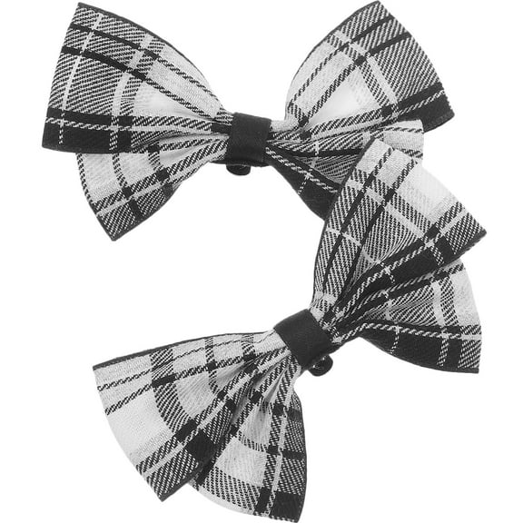 HAMPPLIES 1 Pair Women Bow Shoe Clips for Brides Cloth and Alloy Material Decorative