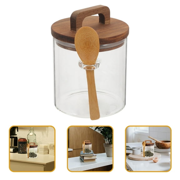 HAMPPLIES 1 Set 700ml Glass Jar For Airtight Food Storage In Household Kitchen Dining Room