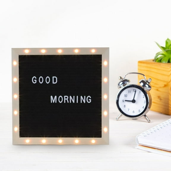 HAMPPLIES 1 Set Light Message Board for Birthday 25x25cm