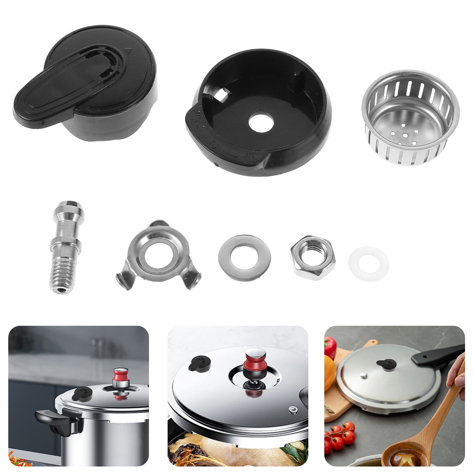 HAMPPLIES Set Tower Pressure Cooker Spare Parts Steam Valve For