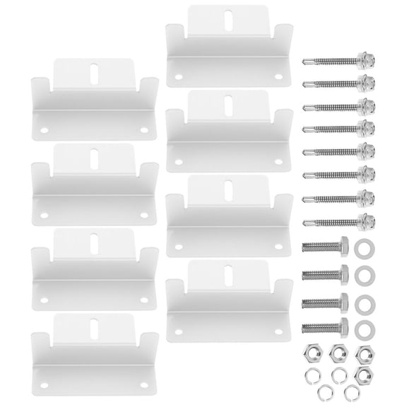 HAMPPLIES 1 Set of Resists Weather Solar Panel Rack Silver Solar Panel Mount for Outdoor Installations