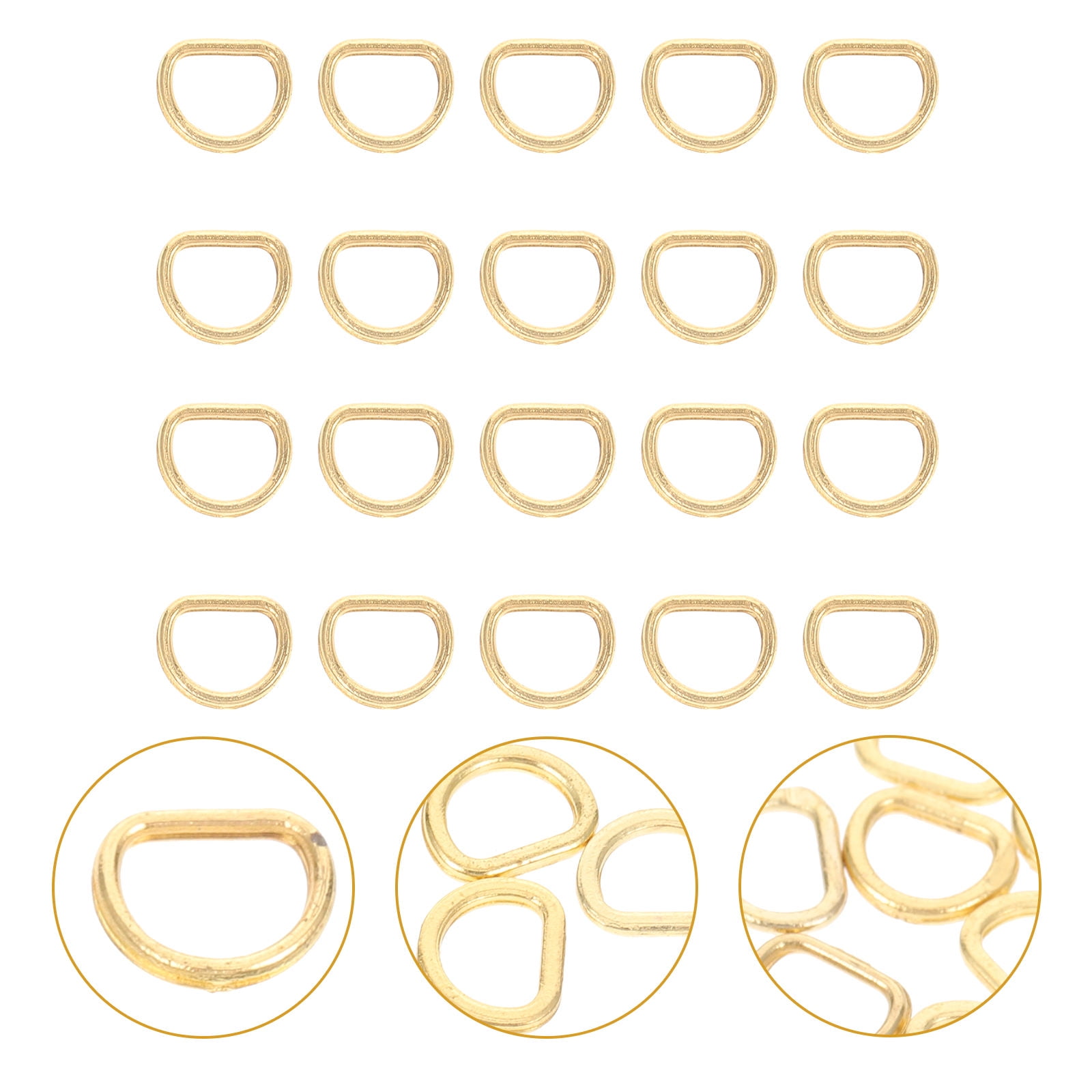 HAMPPLIES 100-Pack Mini Metal Round Fastener Buttons in Alloy for ...