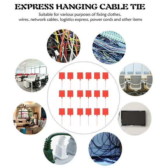 HAMPPLIES 100 Pcs Color Coded Wire Labels for Network Cables and Power Cords in Homes and Shopping Malls