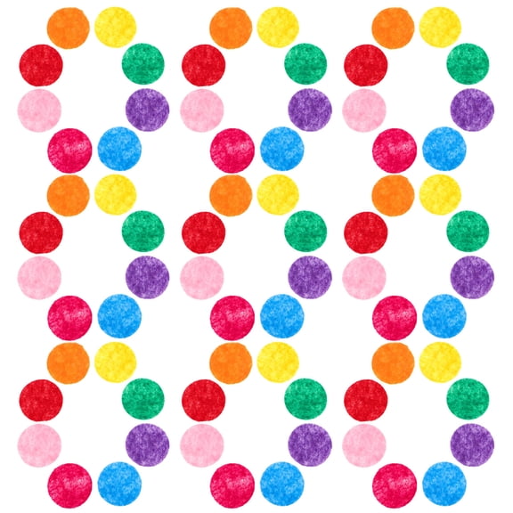 HAMPPLIES Hand-Cut Felt Rounds Multicolor Felt 1000Pcs