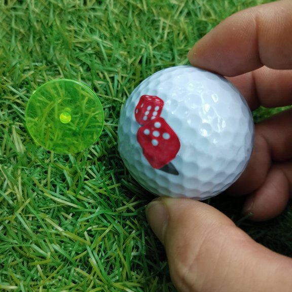 HAMPPLIES 100Pcs Assorted Color Plastic Golfs Ball Markers Sturdy Positioning Tools for Golfs