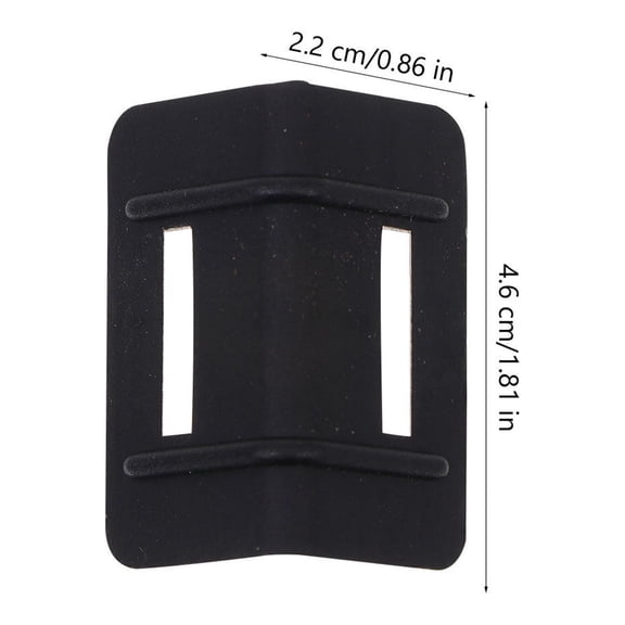 HAMPPLIES Corner Strap Protector Black Plastic Cargo Protectors for Box 100Pcs