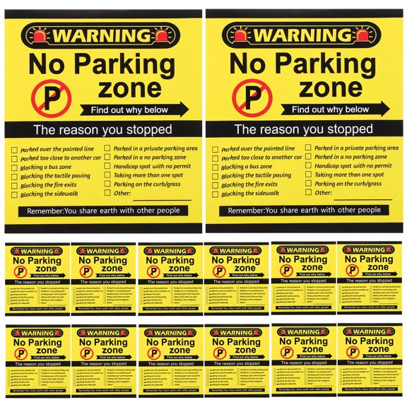 HAMPPLIES Bad Parking Cards Funny Parking Violation Cards Multi 100Pcs for Road Safety