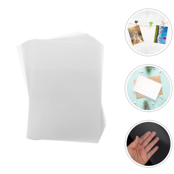 HAMPPLIES 100Pcs Laminating Film Sheets Clear Plastic for Enhanced Stability and Scratch Resistant Finish