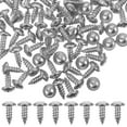 thumbnail image 1 of HAMPPLIES 100Pcs M5x12 Head Screw for Furniture Assembly Small Repairs Diy Projects Silver, 1 of 8