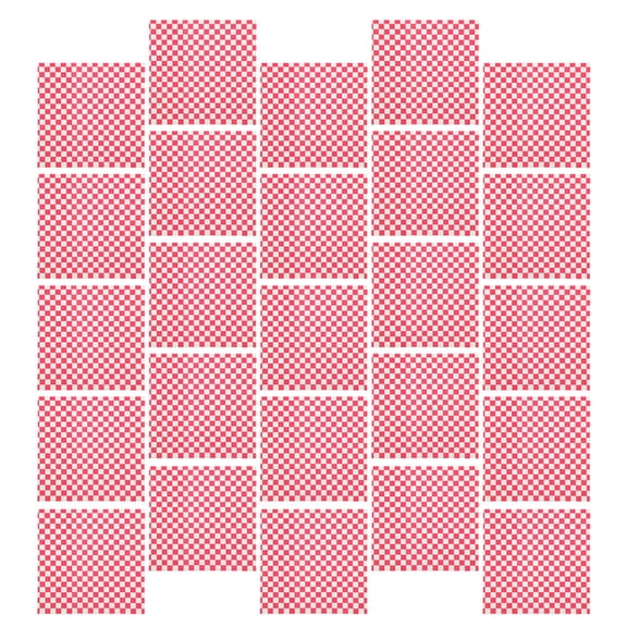 HAMPPLIES 100Pcs Red Cake Sandwich Packing Paper Greaseproof Food Wrap for Baking