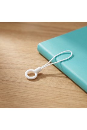 100Pcs White Phone Ring Strap Lanyard Detachable Keychain Finger Loop for Devices
