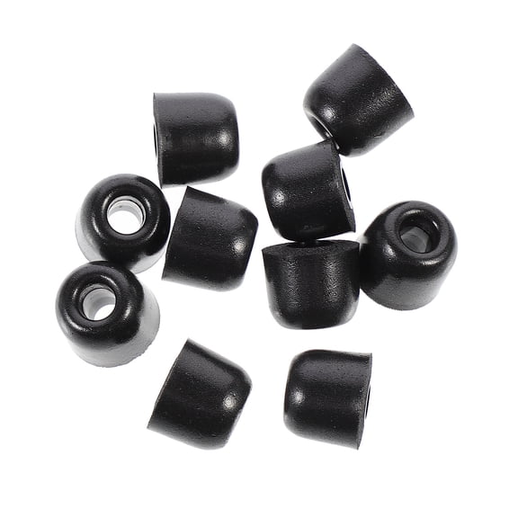HAMPPLIES 10Pcs Replacement Earbuds Caps Black Sponge Anti Slip Comfortable Earphone Accessories for Headphones