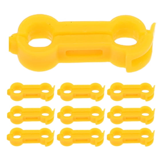 HAMPPLIES 10Pcs Bird Leg Stabilizer Bands Yellow with User Friendly Design for Small Bird Support