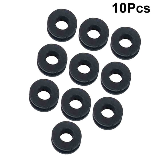HAMPPLIES 10PCS Black Motorcycle Rear Shock Absorber Buffer Set for Smooth Riding and Enhanced Suspension