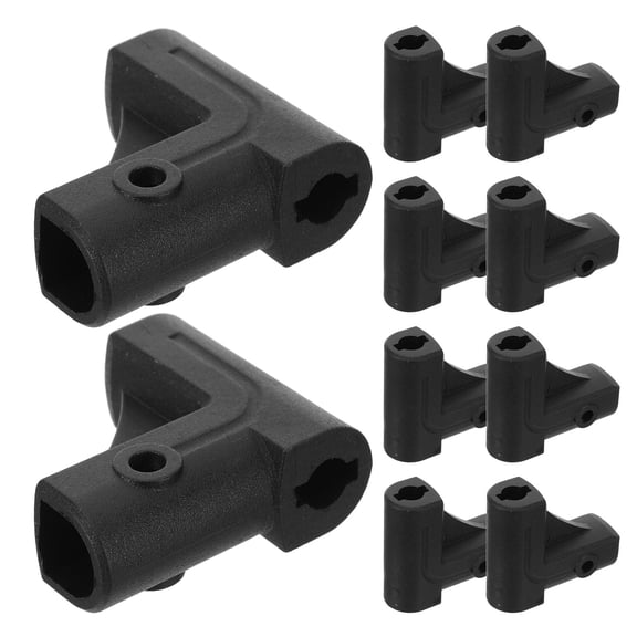 HAMPPLIES 10Pcs Industrial Caster Wheel Connector Plastic Right Angle Cart Frame Bracket