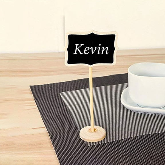 HAMPPLIES 10Pcs Mini Chalkboard with Stand for Party Favors and Restaurant Use