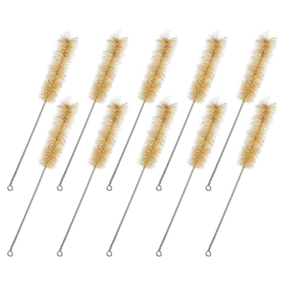 HAMPPLIES 10Pcs Pipe Cleaning Brush Khaki 7.86X1.18X1.18in For Laboratory Work