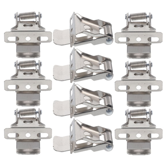 HAMPPLIES 10Pcs Plated Silver Spring Clips for Reliable Recessed Light Mounting and Quick Installation