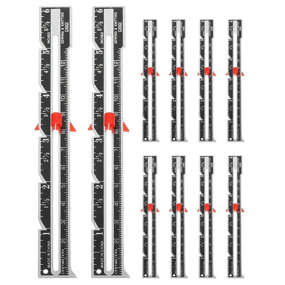 HAMPPLIES 10Pcs Quilting Ruler Sewing Gauge Multi Positioning Measuring Tool For Diy Enthusiasts