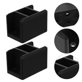 HAMPPLIES 10Pcs Plastic Joint Connectors Black for Furniture Repair and Assembly
