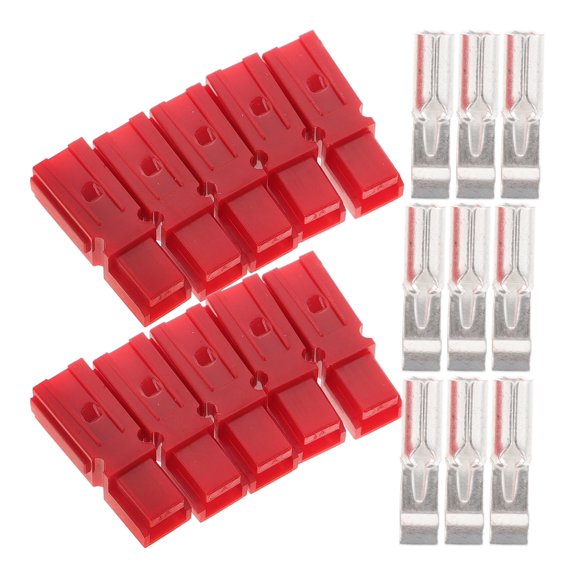 HAMPPLIES Red Plastic Wire Connectors, Electrical Plug Caps, 10 Sets for -Term Use and Secure Wiring