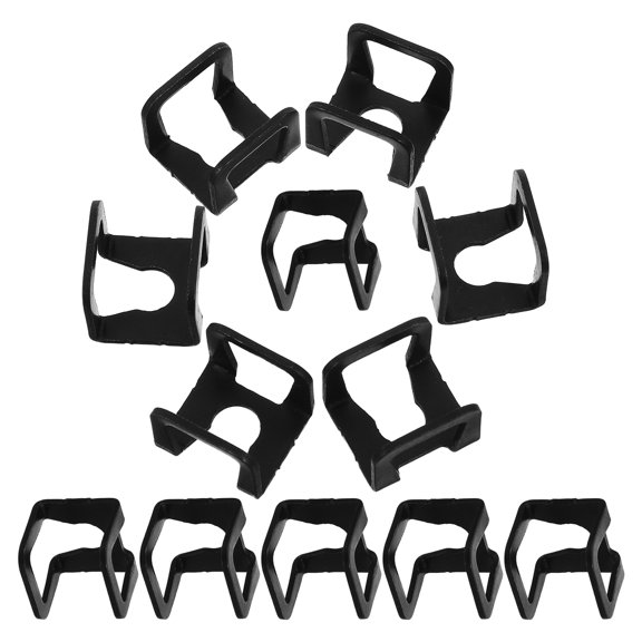 HAMPPLIES 12Pcs Heavy Duty Floor Jack Clamp Clips Black Metal Jack Repair Parts for Garage Tools
