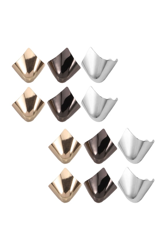 12Pcs Metal High Heel Tip Covers Shoe Guards with Stylish Design for Pointed Shoe Protection