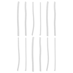 HAMPPLIES 12Pcs White Invisible Ring Tighteners Adjustable Spacers Comfortable Durable Use