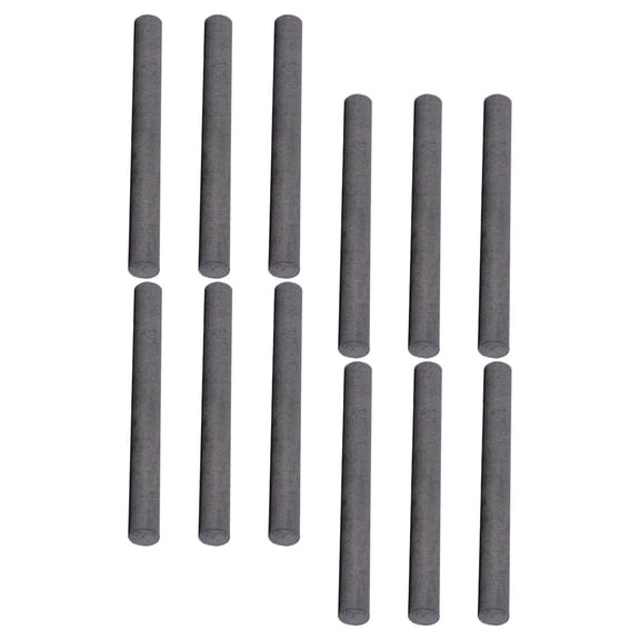 HAMPPLIES 12pcs Graphite Stick Hard Electrode Bar Carbon Black for Researchers and Jewelers